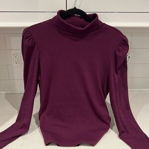 Women’s CeCe puff sleeved turtleneck